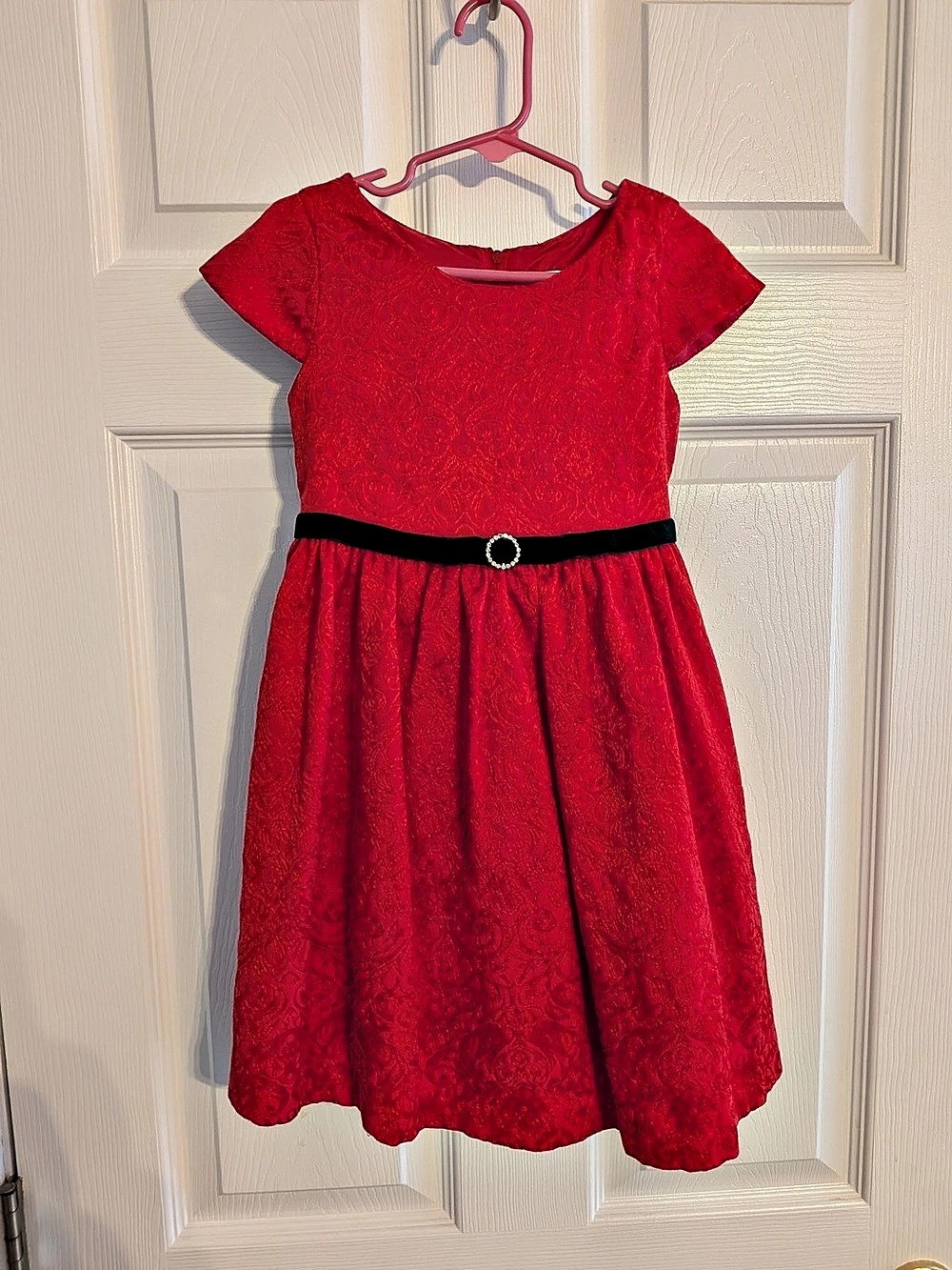 Girls Red Formal Dress - Christmas Dress Size 4/5